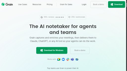 Grain - Smart Meeting Capture for Teams - Logo
