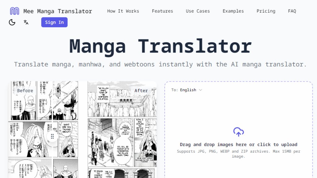 Mee Manga Translator Screenshot