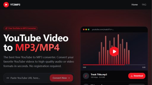 YT2MP3 - Free YouTube to MP3 Converter - Logo