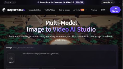 ImageToVideoAI - AI video from your photos, fast and easy. - Logo