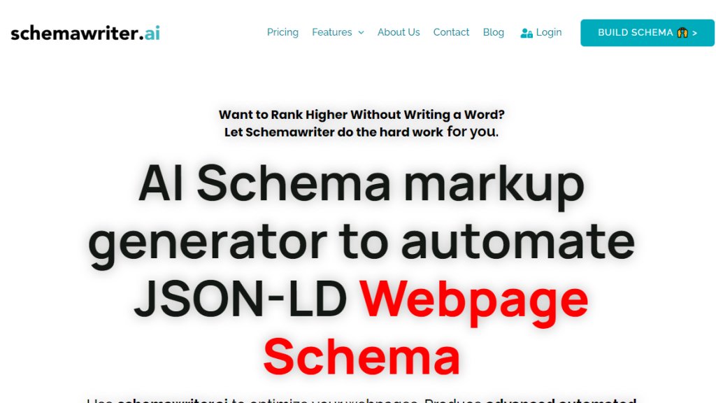 SchemaWriter.ai Screenshot