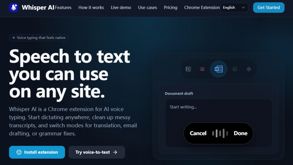 Whisper AI Screenshot