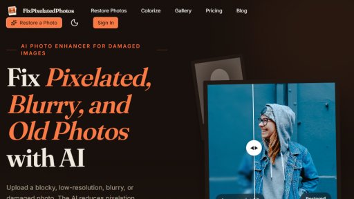 FixPixelatedPhotos - Restore Your Memories with AI - Logo