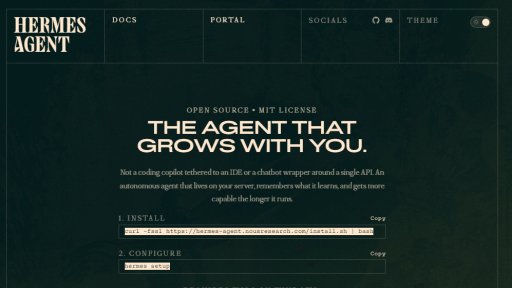 Hermes Agent - Your Growing Autonomous Agent - Logo