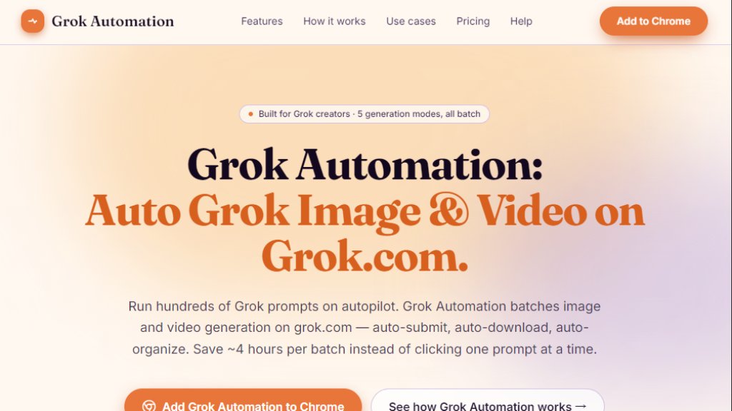 Grok Automation Screenshot