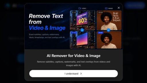 AI Remover - Smart Video Text Removal Tool - Logo