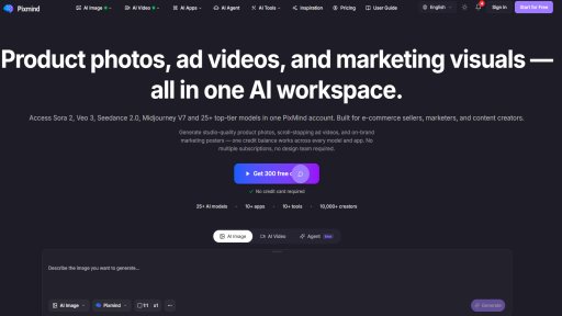 Pixmind - One AI workspace for all creative needs - Logo