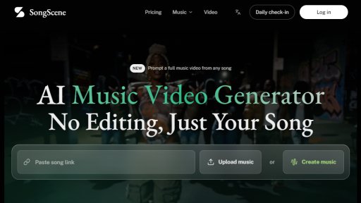 SongScene - AI Music Video Generator, No Editing Needed - Logo
