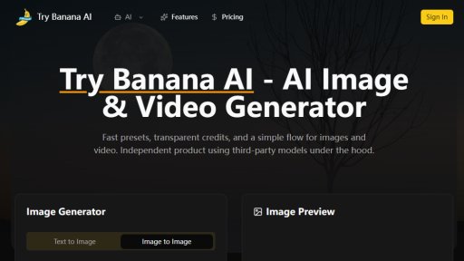 Try Banana AI - Simple AI Image & Video Generator - Logo