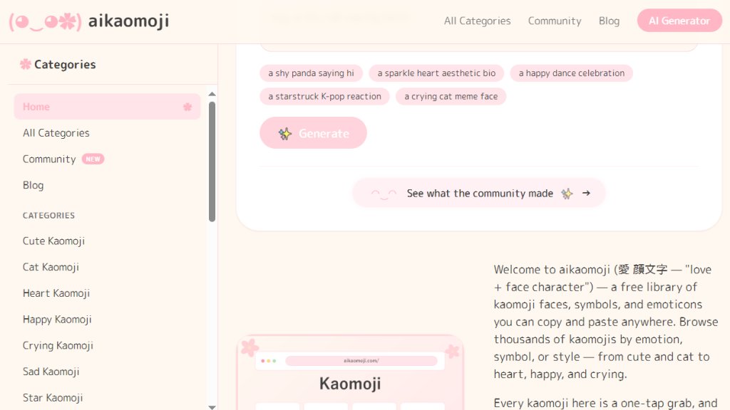 AI Kaomoji 截图