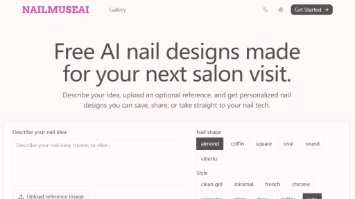 NailMuseAI - AI Nail Design Generator Free - Logo