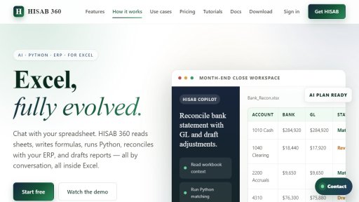 HISAB 360 - Excel, completamente evolucionado. - Logo