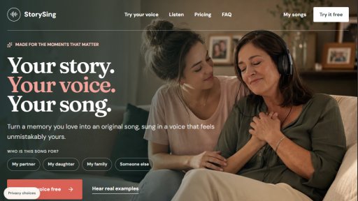 StorySing - Your Voice, Your Story, a Song - Logo