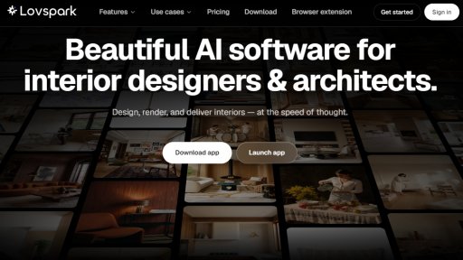 Lovspark - Fast AI Design for Interiors - Logo