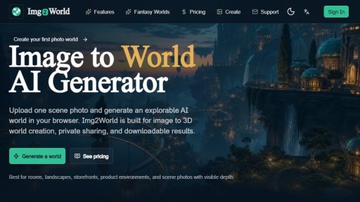 Img2World - Turn Photos into Interactive Worlds - Logo