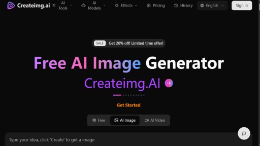 Createimg.ai - Best Free AI Image Generator Online - Logo