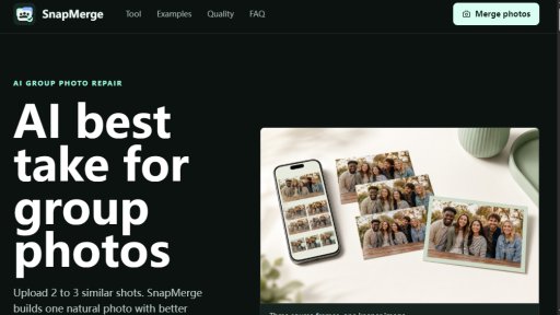 SnapMerge - AI Photo Merger for Perfect Group Shots - Logo