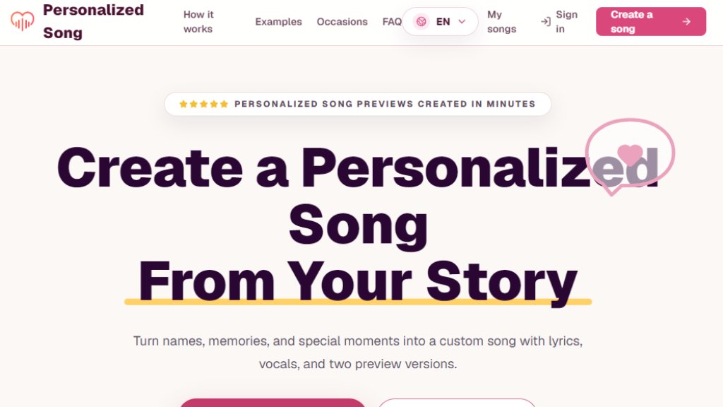 Personalized Song Capture d'écran