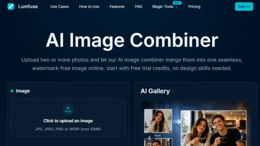Lumfuse AI Image Combiner - Идеальное объединение фото с ИИ - Logo